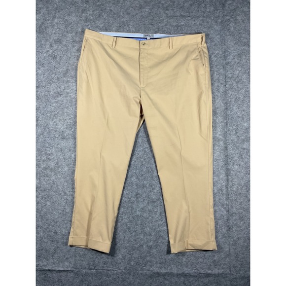 Other - Peter Millar Mens Khaki Chino Dress Pants Flat Front Straight Fit Size 44x34
